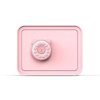 虎牌保险柜儿童玩具存钱电子密码保险箱男孩投币柜送女孩六一可存可取 糯米粉