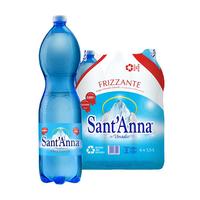 圣安娜（Sant' Anna）充气天然饮用水1.5L*6 瓶意大利高海拔水源