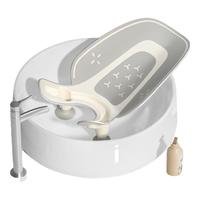 英氏（YEEHOO）婴儿洗屁屁宝宝洗屁股新生儿洗pp可坐躺儿童婴儿浴盆浴架灰色