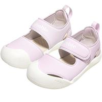 基诺浦 儿童学步鞋25夏季透气凉鞋 男女宝宝机能鞋夏日经典系列GW1755 冰蓝紫 24.5 155mm 适合脚长156-160mm