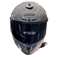GSB摩托车头盔男女冬季防雾机车赛车大码3C全盔四季通用gsb361 水泥灰(配透明镜片) 3XL 适合60-62头围