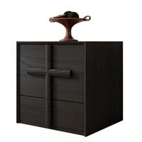 木鹆法式中古风靠墙斗柜电视柜创意十字架实木收纳柜客厅边柜中古色