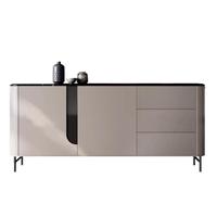 凯萨罗列 KSALOY大理石餐边柜意式极简客厅隔断储物柜靠墙边柜现代简约入户玄关柜 餐边柜1.6米/两门三抽屉