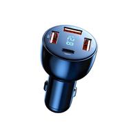 斯泰克 车载充电器点烟转换器320W超级快充头汽车一拖四华为小米苹果通用