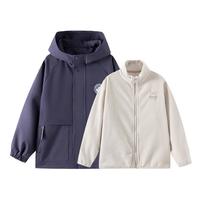 25年春秋款男童女童春款内胆连帽宽松外套