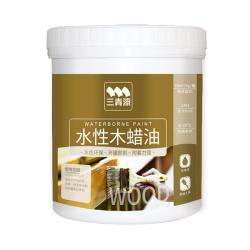 三青 水性木蜡油防腐木油木用翻新漆实木家具防霉油漆半透明红木色1KG