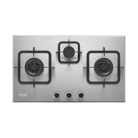 林内（Rinnai）燃气灶天然气【家电20%】家用三眼灶5.0KW猛火灶台嵌两用双灶具 熄火保护 三区烹饪3E08M 【三眼灶】5.0KW猛火灶-不锈钢