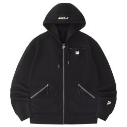 FILA 男装FUSION系列男式外套男士百搭舒适休闲宽松针织连帽外套