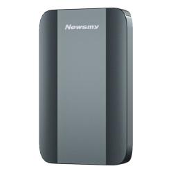 纽曼 高速稳定 移动硬盘+收纳袋  雅青色 2TB