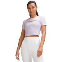 露露乐蒙lululemon丨Get Centred 女士运动短袖 T 恤 LW3HYTS 丁香紫 S /6