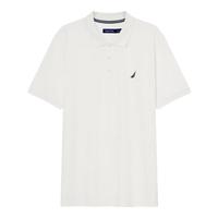 诺帝卡(NAUTICA)【大促】男装春夏棉氨珠地亲肤带弹短袖Polo男KO4111 白色1BW L
