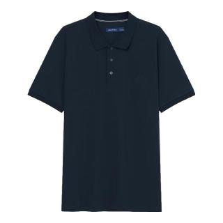 诺帝卡（NAUTICA）【大促】男装春夏棉氨珠地亲肤带弹短袖Polo男KO4111 藏青4NV L