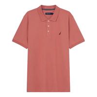 诺帝卡(NAUTICA)【大促】男装春夏棉氨珠地亲肤带弹短袖Polo男KO4111 砖粉色6IS 2XL