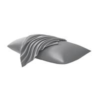 京东京造悦柔枕套 A类一等品 120g加厚耐用枕头套 48x74cm 一对装 科技灰 加厚款  (科技灰)