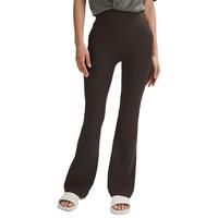 lululemon丨Groove Nulu™ 女士超高腰喇叭裤 芯吸 LW5FIXA 浓缩咖啡色 XS