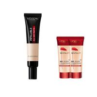 巴黎欧莱雅 L'OREAL PARIS欧莱雅粉底液女士化妆品积雪草吸油棒bb霜哑光控油遮瑕定妆持妆油皮裸妆 吸油棒#240【适合自然肤色】