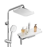 九牧（JOMOO）花洒套装琴键自动除垢精铜耐用水路自洁精灵36678-882/1B-1