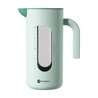 慕馨（moosen）凉水壶玻璃冷水壶耐高温茶壶家用大容量杯子 【破损包赔】自开合-森林绿 1.6L