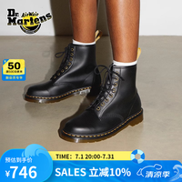 Dr.Martens 马丁（DR.MARTENS）Vegan 1460 经典流行黑色男女款8孔马丁靴 黑色 38