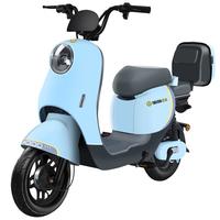 宝岛电动车新国标电动自行车成人男女双人锂电亲子代步俩轮电瓶车 宝石蓝/NFC手机互联/品质 12Ah超威铅酸电池/续航约45KM