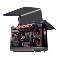  未知玩家 曲面玻璃侧透 电脑机箱 LCD屏显 Type-C 曲面玻璃侧透 360水冷  黑色