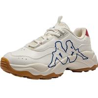 KAPPA卡帕复古跑步鞋2025夏季透气休闲老爹鞋百搭运动鞋 冬日白 36
