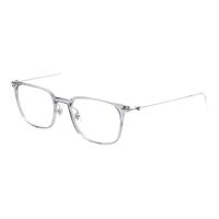 MONTBLANC/万宝龙 时尚轻盈 男士光学眼镜 透明灰镜框MB0100O-002