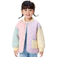 【拼接】童装男童棉衣女童冬装时尚儿童棉服外套洋气