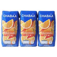 恰芭 CHABAA瓦伦西亚橙子果汁饮料180ml*3