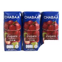 恰芭 CHABAA 红葡萄白葡萄果汁饮料 180ml*3