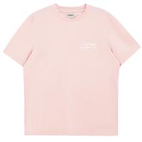 杰克·琼斯（JACK&JONES）男装夏季潮男舒适百搭休闲字母印花圆领短袖T恤男224101026 A19薄雾粉 175/96A/M