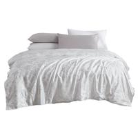 雅棉 100%桑蚕丝天然蚕丝被提花面料四季被3.4斤1.5米白色