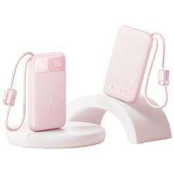 倍思 22.5W快充 充电宝 自带线  20000mAh 粉