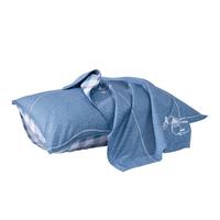 水星家纺枕套全棉枕头套100%纯棉母婴A类抗菌枕头罩一对装双人家用48x74cm