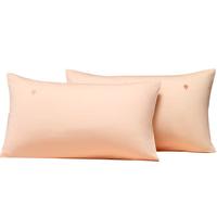 水星家纺枕套全棉枕头套60支长绒棉100%纯棉A类水洗棉枕头罩一对装48x74cm 云