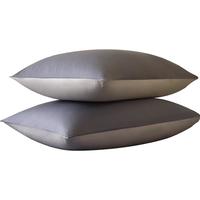 水星家纺枕套全棉枕头套100%纯棉A类枕头罩一对装双人家用48x74cm蓝 蓝