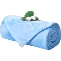 富安娜 FUANNA蚕丝被100%蚕丝夏凉被可水洗空调被提花抑菌单人夏被5斤203×229cm 蚕丝夏薄被【抑菌提花】 1.5米/1.8米床（203*229CM)