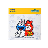 LINE FRIENDS SESAME STREET 6975045985343 金属冰箱贴（CONY&COOKIE-MONSTER款，BROWN&SALLY&ELMO款）