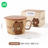 LINEFRIENDS BROWN 陶瓷泡面碗 带盖单手柄 颜色