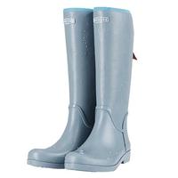 UNICARE雨鞋女时尚款外穿 高筒雨靴防水防滑 户外涉水鞋 蓝色 39