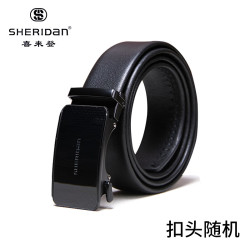 SHERIDAN 男士皮带 喜来登 牛皮自动扣腰带 礼盒装 YZS141E