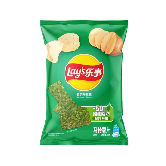 乐事 经典薯片 岩烧海苔味40g