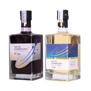 青春坐標   晚收甜白甜紅葡萄酒500ML2瓶12度甜紅+甜白組合 共2瓶