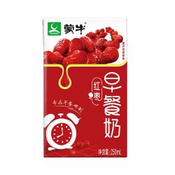 蒙牛 早餐奶红枣味牛奶 250ml*16盒 送礼盒装