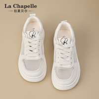 La Chapelle拉夏贝尔女鞋板鞋女百搭透气休闲鞋低帮厚底潮流运动鞋子女