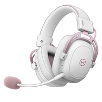 HECATE G5 头戴式四模游戏耳机 雾光粉 无线版