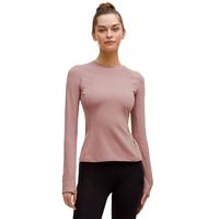 lululemon LW3IM1S It's Rulu 女士跑步长袖运动衫 暮光玫瑰棕 L