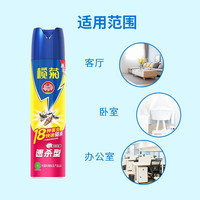 榄菊杀虫剂喷雾家用杀蟑螂驱蚊子气雾剂灭苍蝇蚊虫跳蚤蚂蚁药喷雾剂 玫瑰气雾剂300ml*2瓶