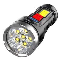 魔铁 手电筒强光超亮长续航野外生存变焦远射军小型家穿天炮200000