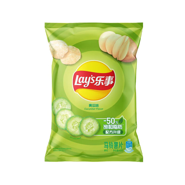 乐事 薯片 清爽黄瓜味40g  （任选10件）